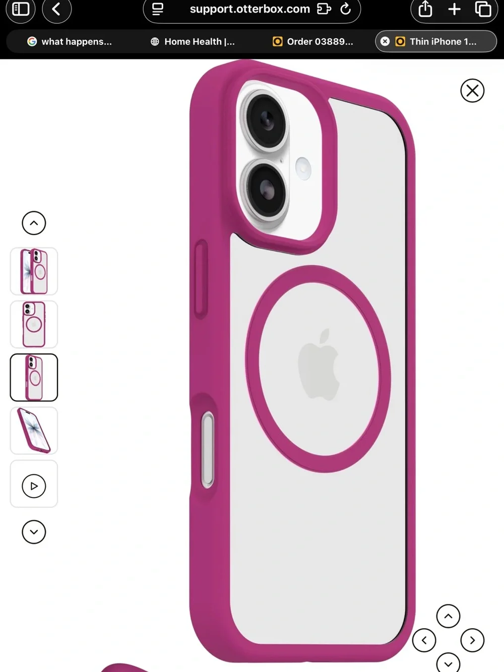 OtterBox Slim Protective Phone Case in Plum